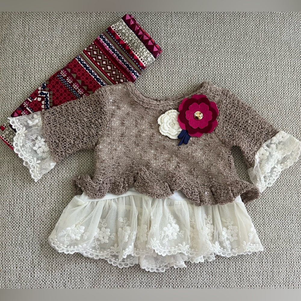 Rare Editions Long Sleeve & Leggings 3-6 Months